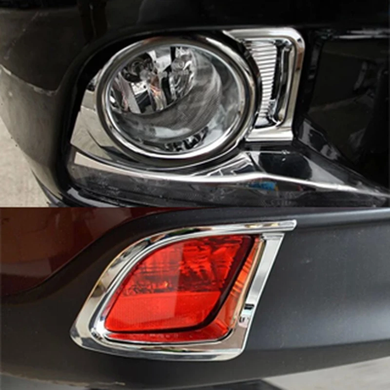 Car Accessories Fit For Toyota Highlander 2015 ABS Chrome Exterior Front Rear Fog Light Lamp Cover Trims Sticker Auto Parts 4Pcs Car Accessories Fit For Toyota Highlander 2015 ABS Chrome Exterior Front Rear Fog Light Lamp Cover Trims Sticker Auto Parts 4Pcs