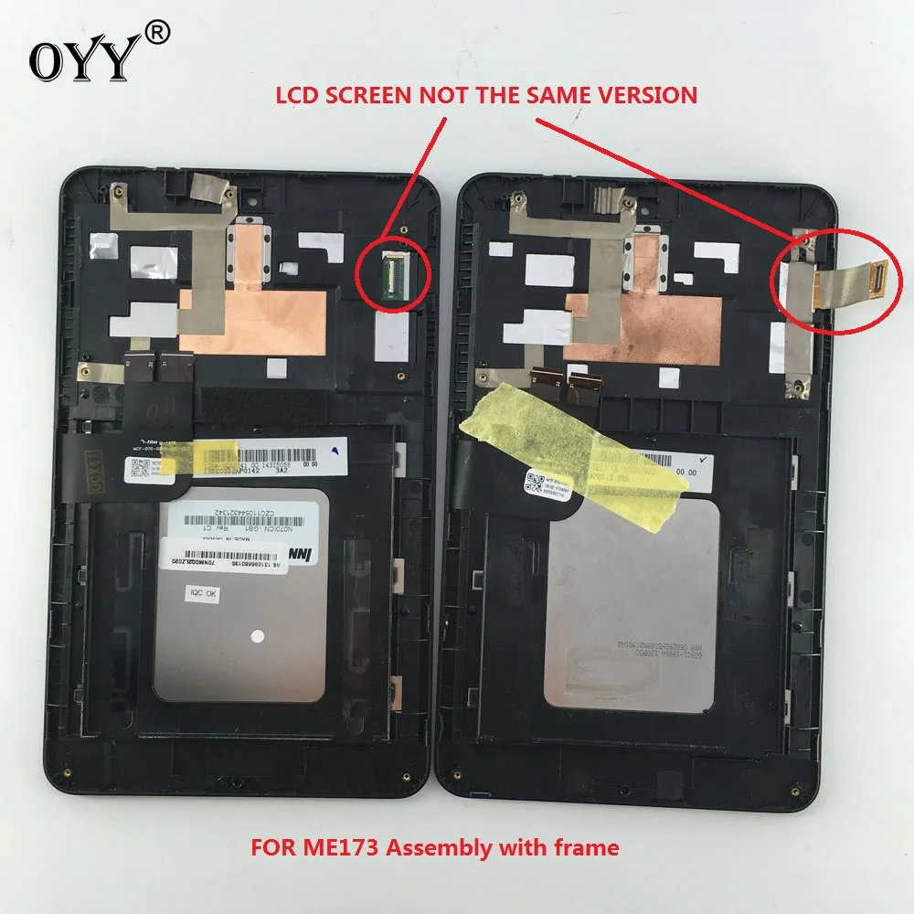 Economici N070ICN GB1 e SM01 LCD Display Touch Screen Digitizer Assembly Vetro Per Asus MemoPad HD7 ME173 ME173X K00B