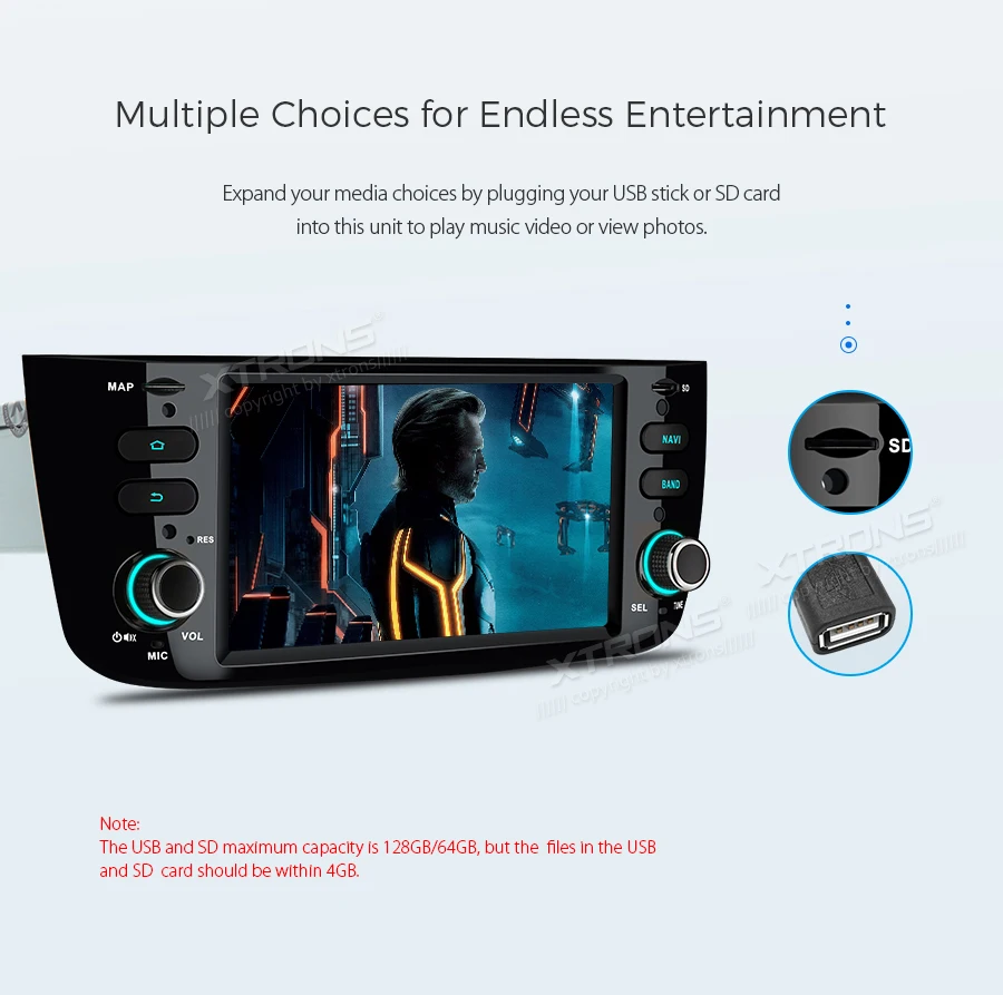 Best XTRONS 6.2" Android 8.1 Car DVD Player for FIAT Punto 199 310 / Linea 323 2012 2013 2014 2015 2016 Radio GPS WiFi TPMS USB SD 11