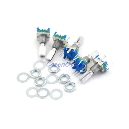 

5pcs/lot Plum handle 20mm rotary encoder coding switch / EC11 / digital potentiometer with switch 5 Pin In Stock