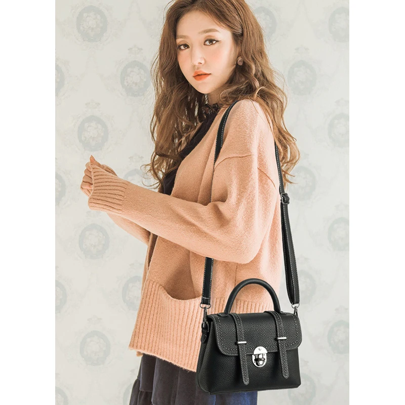 Женская сумка из мягкой ПУ кожи с заклепками и пряжкой|bag fashion women|bag womenbag women |