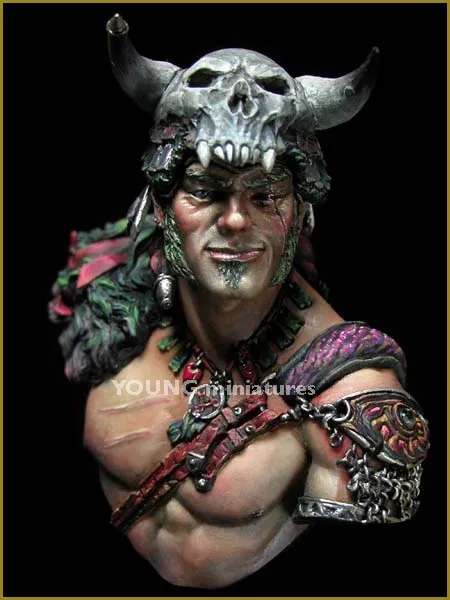 

Unpainted Kit 1/ 10 The Hunter bust Historical Figure Resin Kit
