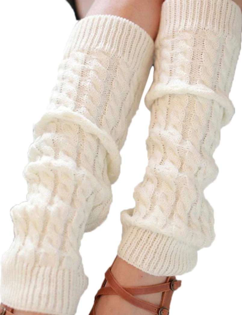 2018 NEW Women's Winter Crochet Knitted Boot Cover Leg Warmers Socks