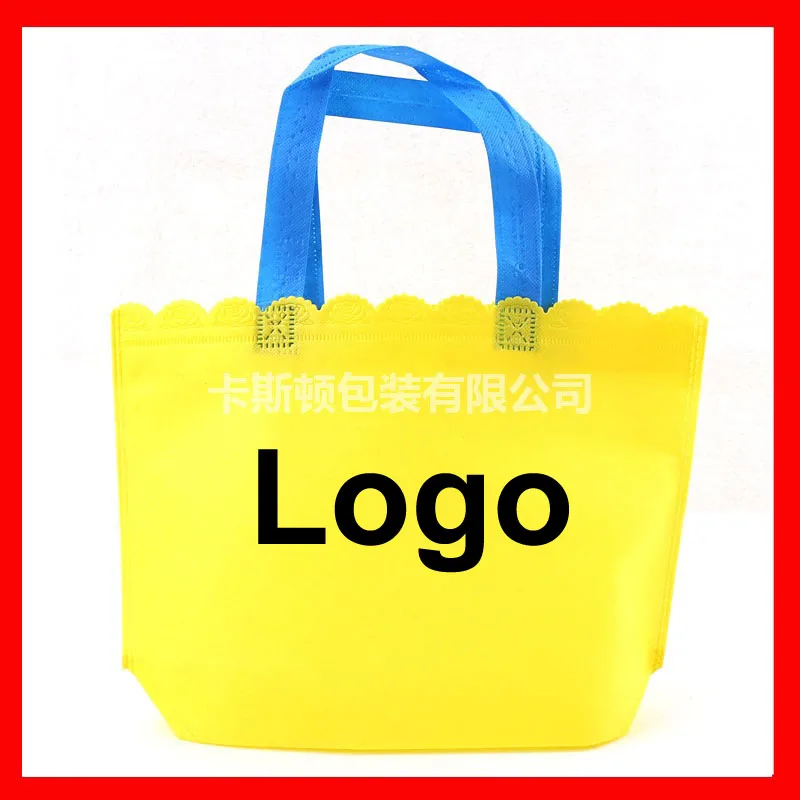 

(100pcs/lot) customized eco reusable woven shopping bag with logo