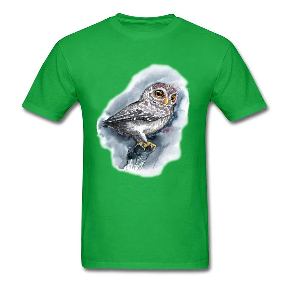 Watercolor Owl_green