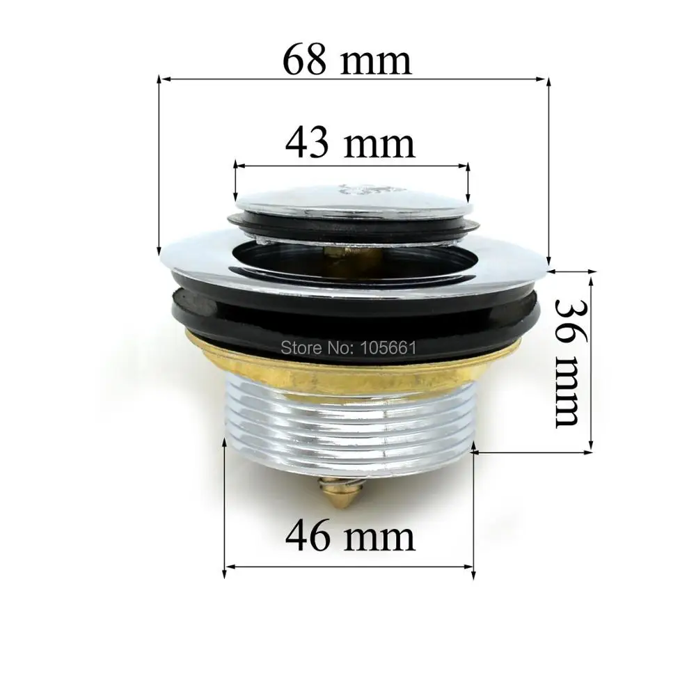 Bathtub Drainer Shower Room Bathtub Drain,Copper core spring loaded pipes Water bucket shower accessories