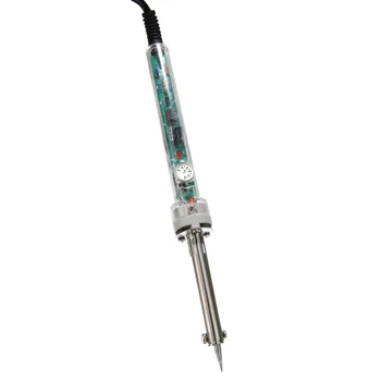 

New EU Plug Adjustable Thermostatic Electric Soldering Iron 200~450 degree Heat Electric Welding Soldering Iron Tool 220V 60W