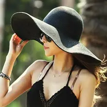 Hobbylan Женская мода Солнцезащитная шляпа с большими полями