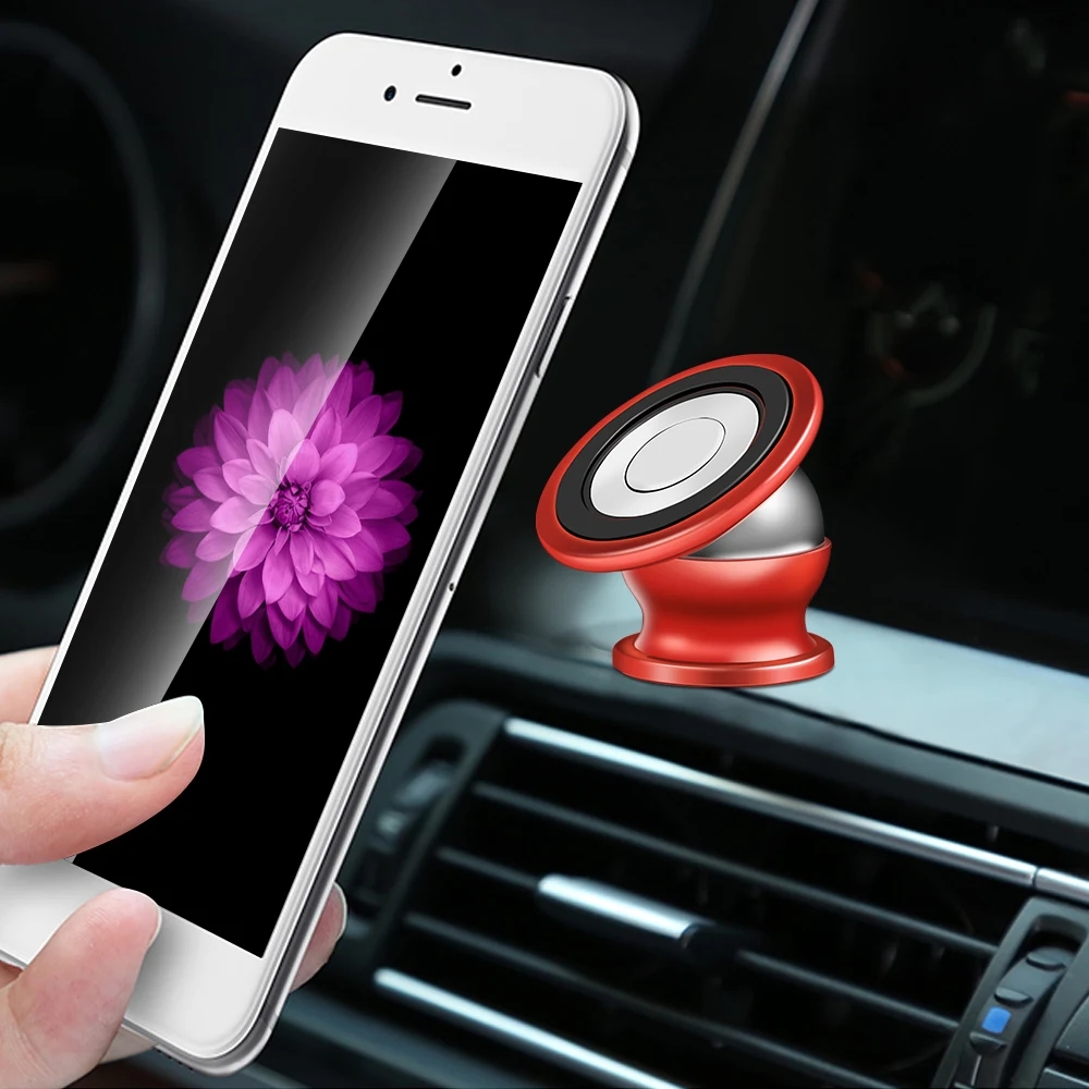 Автомобильный магнитный держатель для телефона crauch 360 градусов для iPhone X 7 8 Xs Max samsung S10 S9 Xiaomi mi9 mi8 gps магнитный автомобильный держатель