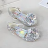 Princess Girls Party Shoes Children Sandals Colorful Sequins High Heels Shoes Girls Sandals Peep Toe Summer Kids Shoes CSH813 3