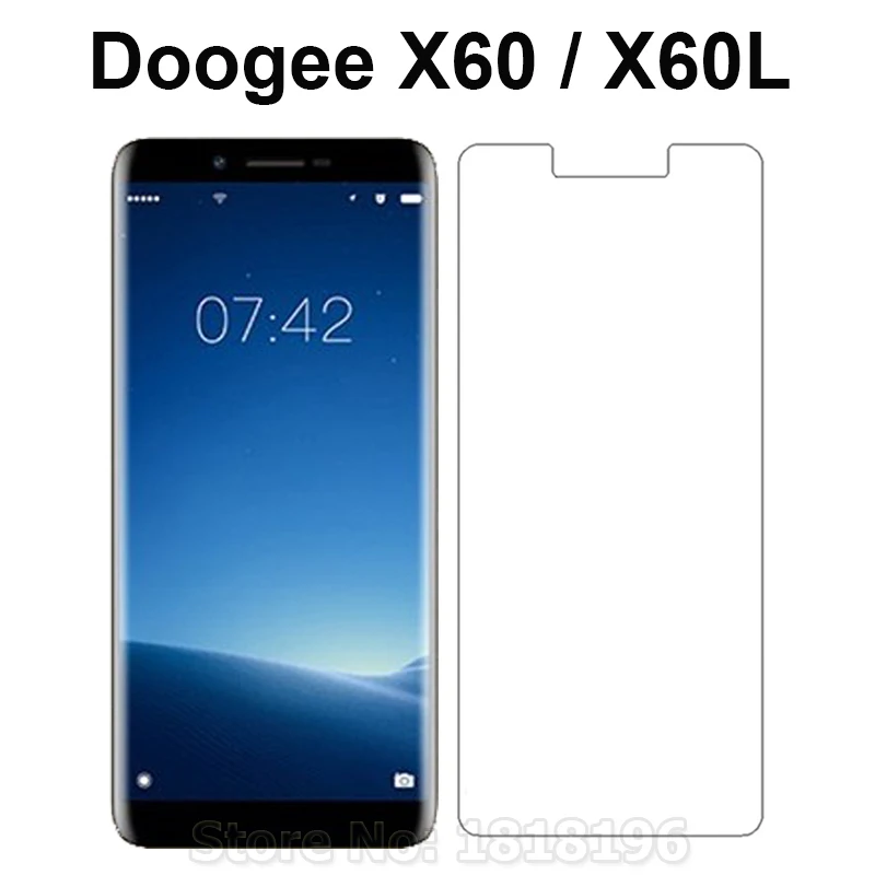 Закаленное стекло Для Doogee X60 X60L 5," Чехол 9H Взрывозащищенная защитная пленка для смартфона Doogee X60 Защитная пленка для экрана