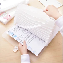 Мультфильм А4 13 сетки папка для документов широкий кошелек папка для чеков для документов текстовые бумажные принадлежности для хранения