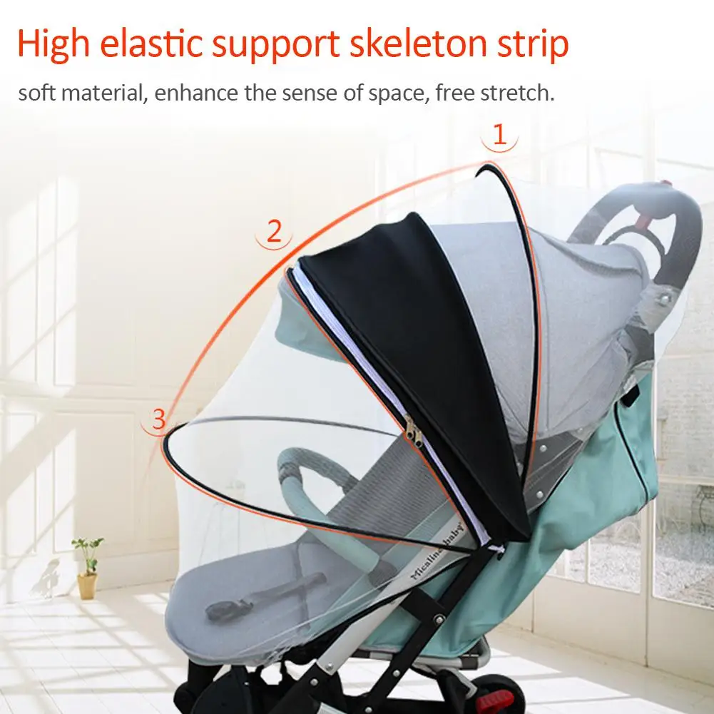 Универсальная противомоскитная сетка для коляски детская коляска тонкая утолщенная коляска полное покрытие коляска на заказ москитная