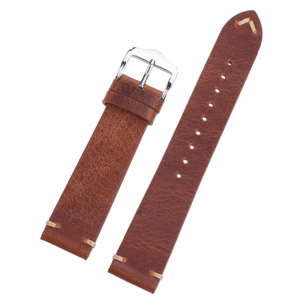 Ремешок для часов EACHE из натуральной телячьей кожи 18 мм 20 22 мм|strap 18mm|watchband strapleather