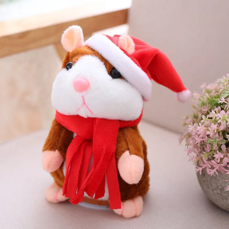 Talking Hamster Mouse Pet Christmas Toy Speak Talking Sound Record Hamster