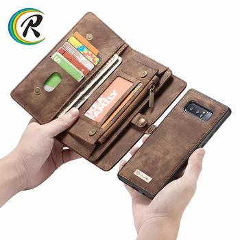 

For Samsung Note 10 Pro Note 9 8 Case Wallet Magnetic for Samsung S7 edge Genuine Leather Cover for Galaxy S9 S8 Plus S10e Pro