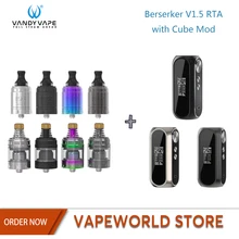 OBS куб мод Встроенный аккумулятор 3000 мАч с Vandy vape Berserker V1.5 MTL RTA Vandyvape комплект для электронной сигареты