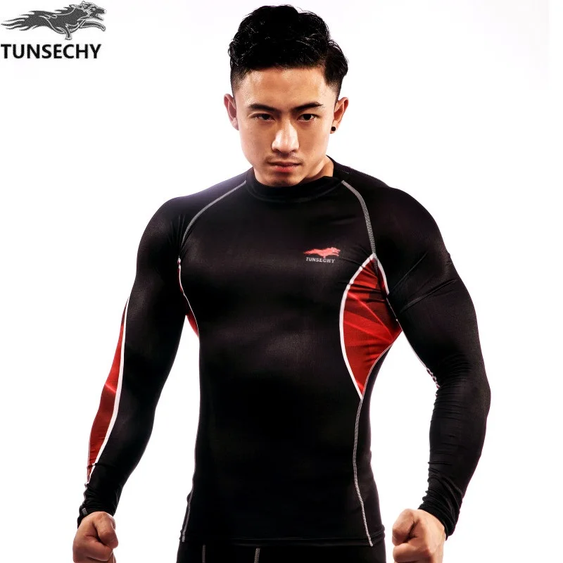 TUNSECHY winter Top quality New thermal underwear men underwear compression quick drying thermo underwear men Long Johns