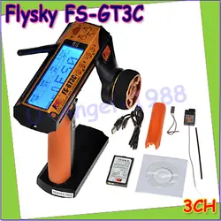 Оптовая продажа 1 шт. Flysky FS-GT3C FS gt3c 2.4 г 3ch RC автомобиль Системы/w батареи gr3e приемник Радио контроллер прямая поставка