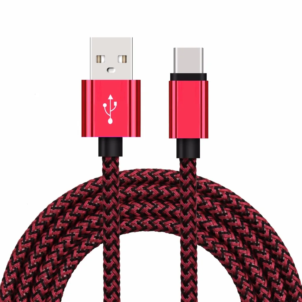 1~ 3 м долговечный тканевый Тип-C USB-C Реверсивный зарядный Дата кабель синхронизации провод для Samsung S9 S9+ S8 S8+ для LG G6 G5 Лот