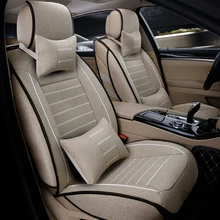 Alta calidad Universal del asiento de coche de lino cubre para Skoda Octavia RS Fabia Superb Rápido Spaceback Joyste accesorios car styling