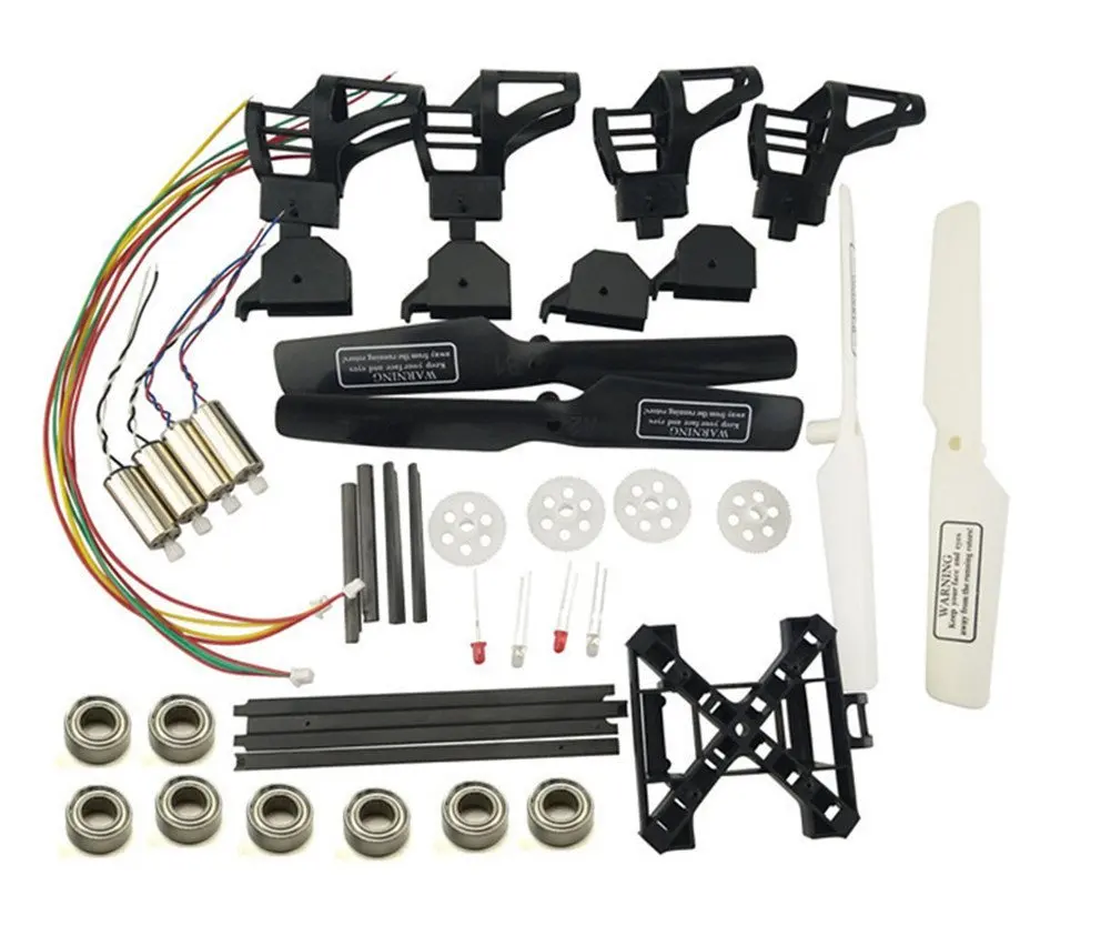 

Upgraded Spare Part Set for UdiR/C UDI U817 817C U817A U818A RC Quadcopter Drone CW CCW Motor Propellers Body Frame Gears Kit