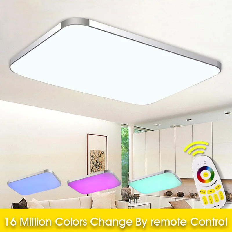 

Modern Remote RGB LED Ceiling Light with colourful and dimmer Smart LED ceiling Lamp for living room and bedroom