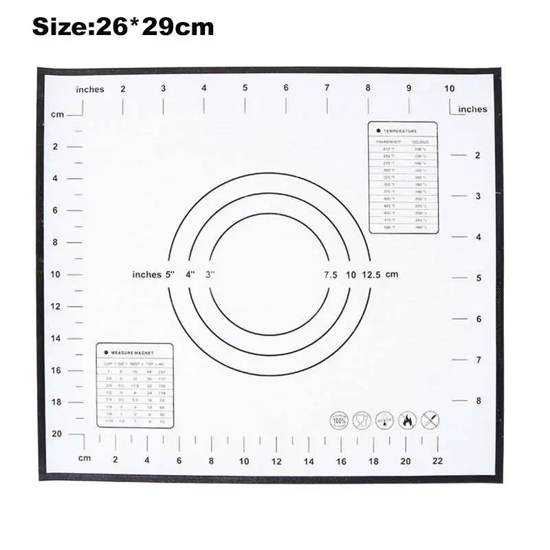 Антипригарный силиконовый коврик для выпечки коврик для замеса теста коврик для выпечки рулонный кондитерский коврик с чешуями кухонный инструмент для приготовления пищи - Цвет: M