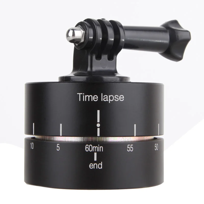 Aluminum Time Lapse 360 Degree Auto Rotate Camera Tripod Head Base 360