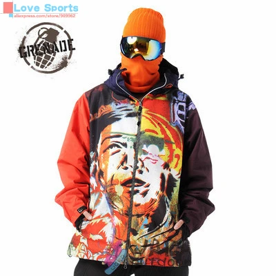 Cheap Newest High Quality Original Grenade Gre-02 Snowboard Jacket Outdoor Clothing Ski Jackets for Men