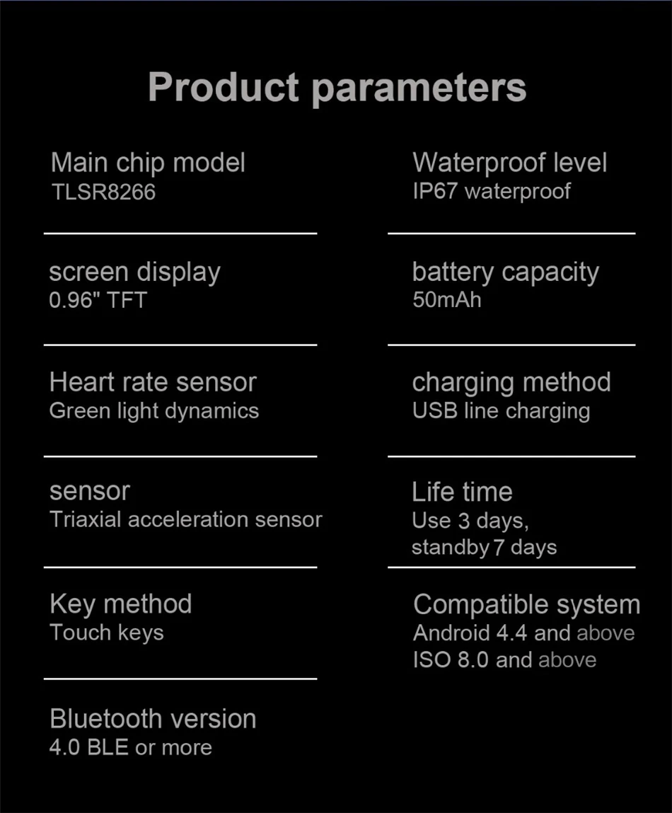 Фитнес Смарт-часы для мужчин и женщин Шагомер монитор сердечного ритма водонепроницаемый IP68 плавание бег спортивные часы для Android IOS