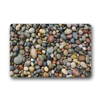 

Aplysia Room Home Door Mats Pebble Stone Machine Washable Fabric Non-slip Rubber Backing Indoor Doormat Floor Mat Decor Rugs