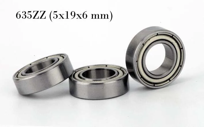 5x19x6mm S635ZZ 4 PCS 440c Stainless Steel Ball Bearing 635ZZ 5*19*6