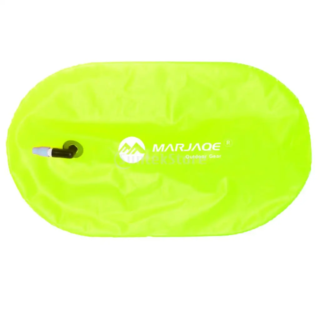Highly Visible Fluo Yellow Swim Bubble Upset Inflated Buoy Safety Flotation for Wild Swimming Kayaking Surfing and Water Sports 6