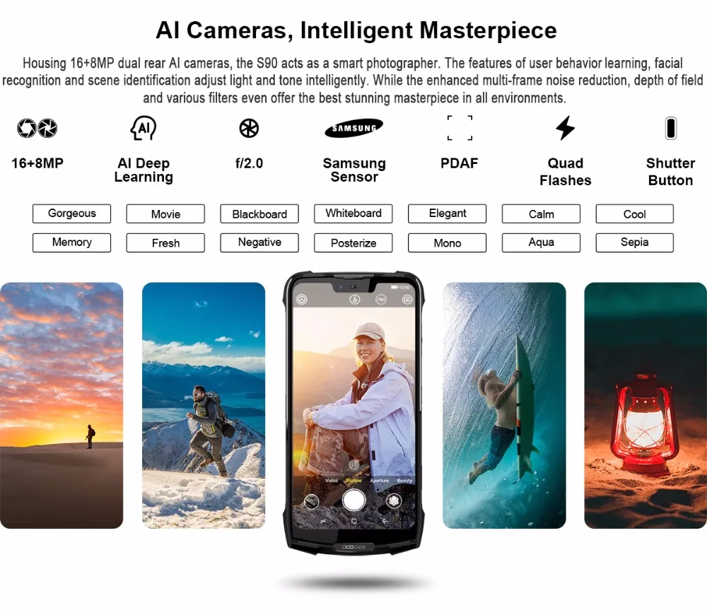 IP68/IP69K(наружная коробка) DOOGEE S90 супер модульный прочный мобильный телефон 6,18 дюймов дисплей 5050 мАч Helio P60 Восьмиядерный 6 ГБ 128 ГБ