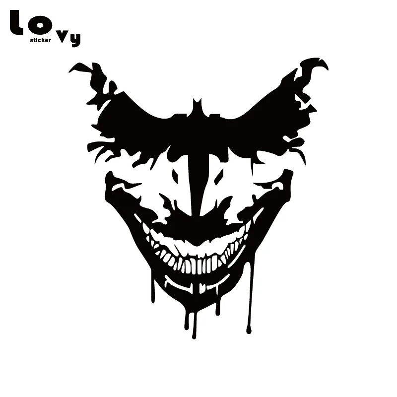 Batman Joker Vinyl Car Sticker Cartoon Superhero Car Decal for Car