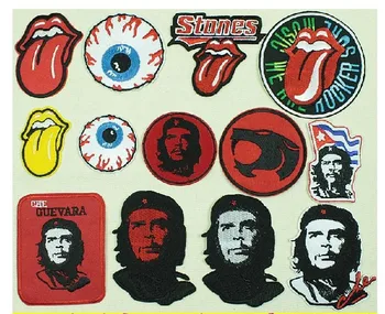 

Ernesto/Tongue /Eyeball Embroidery Adhesive Patches Iron-on Applique Patch for Decoration Stickers Repair Patch Free shipping