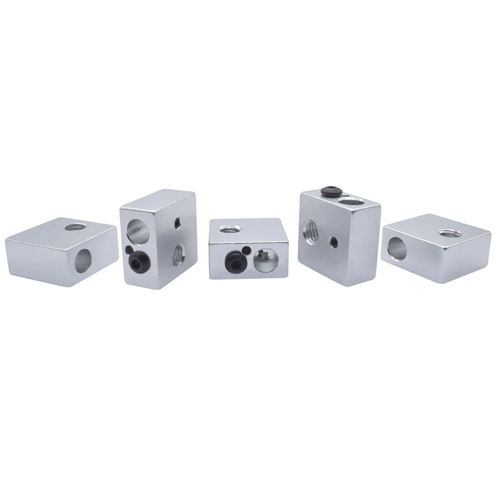 

Extruder Parts Mini Aluminum Heating Print Durable Accessories Practical 3D Printer Heater Block Hole Fan For MK7 MK8