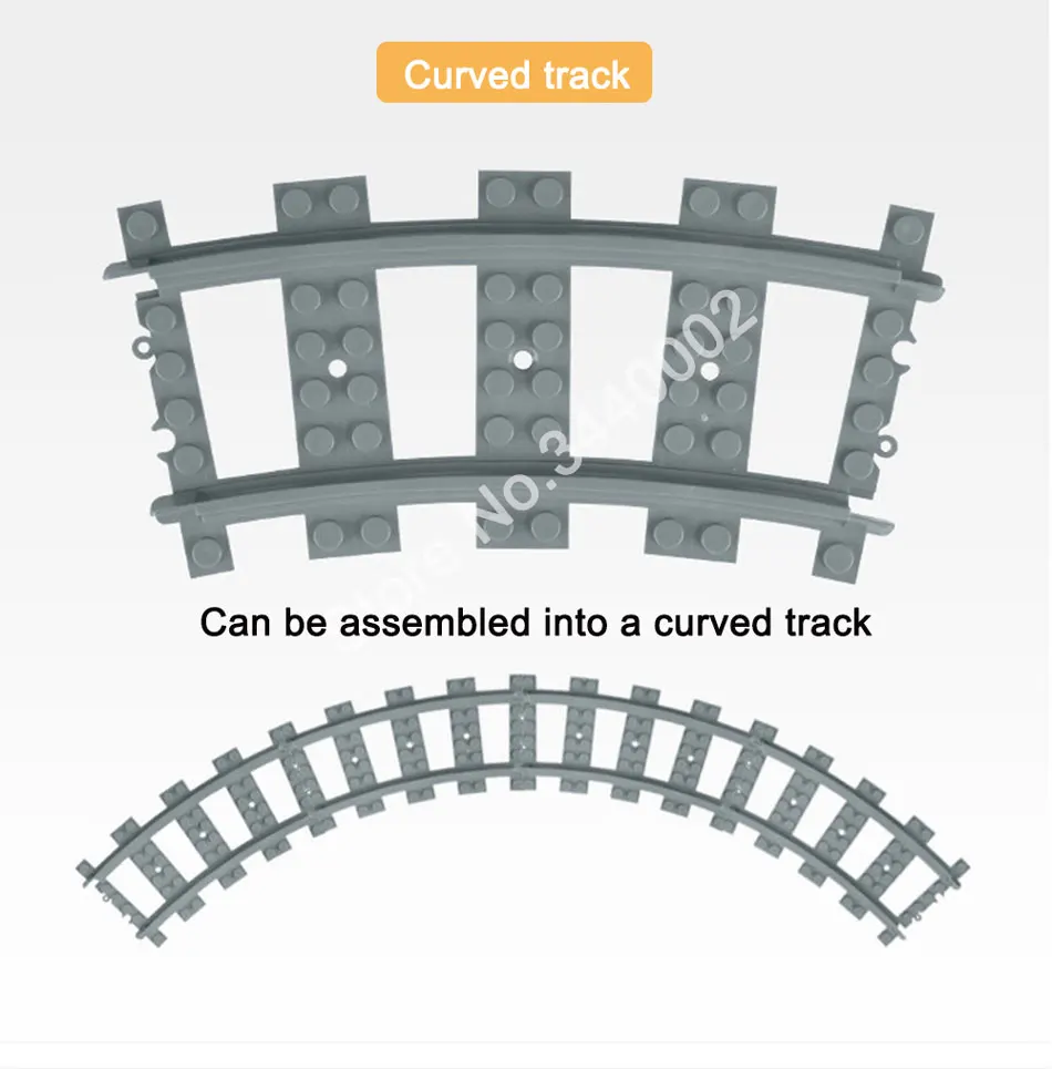 10-100 шт. городской поезд рельс прямой и изогнутые рельсы гибкий рельсовый переключатель строительные блоки Совместимые Legingly Track детские игрушки