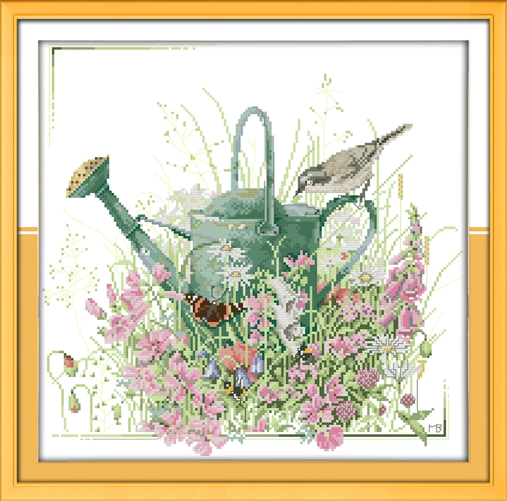 Gardening 11CT 14CT Counted Cross Stitch Patterns Cross stitch Kit
