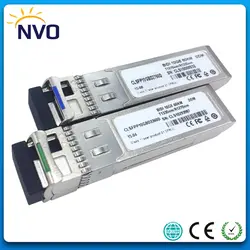 10 Гбит/с 1270/1330nm bidi SFP + 10G 60 км волоконный модуль трансивера 10G 60 км оптоволоконный модуль 1270/1330nm bidi SFP + приемопередающее устройство