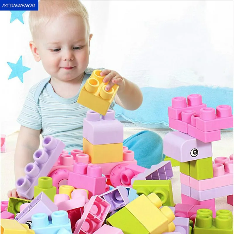 

40pcs Model Building Baby soft rubber Toy Building Blocks Can bite high temperature boiled gutta Blocks educational toys