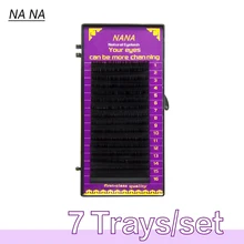 7 чехлов 0,07-0,25 J/B/D/C 7-15 мм натуральные ресницы для наращивания, норковые ресницы ndividual ресницы накладные ресницы