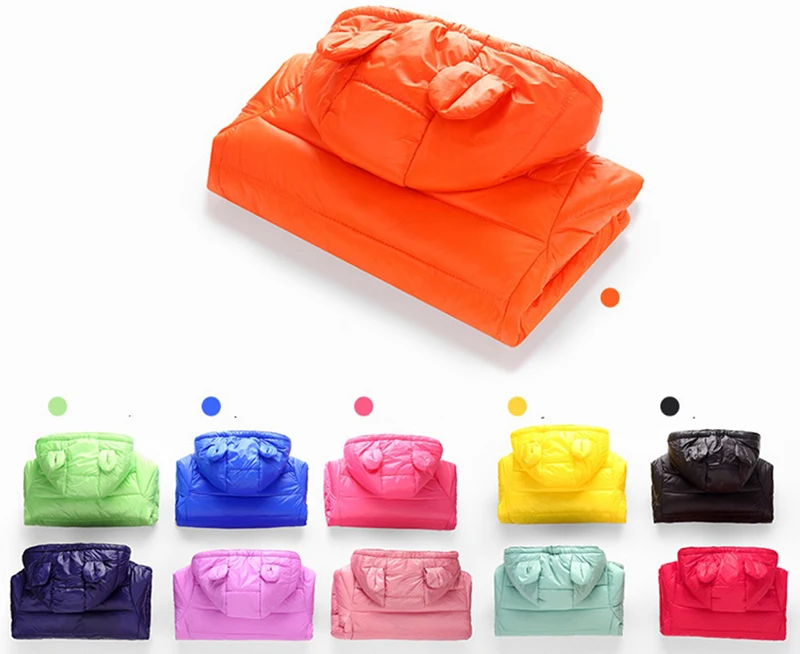 Meninos e Meninas Quente para Baixo Cabolsa com Capuz Jaquetas de Inverno para Meninas Inverno Crianças Jaqueta Outerwear Outono Adolescente Parka 0-8 y 3 outono quente para baixo casaco com capuz