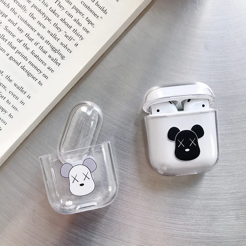 Case For Airpods 2 Case Cartoon Cute Transparent Crystal Hard Case For Airpods 1 Cover For Air Pods Cover Protective Anime Box