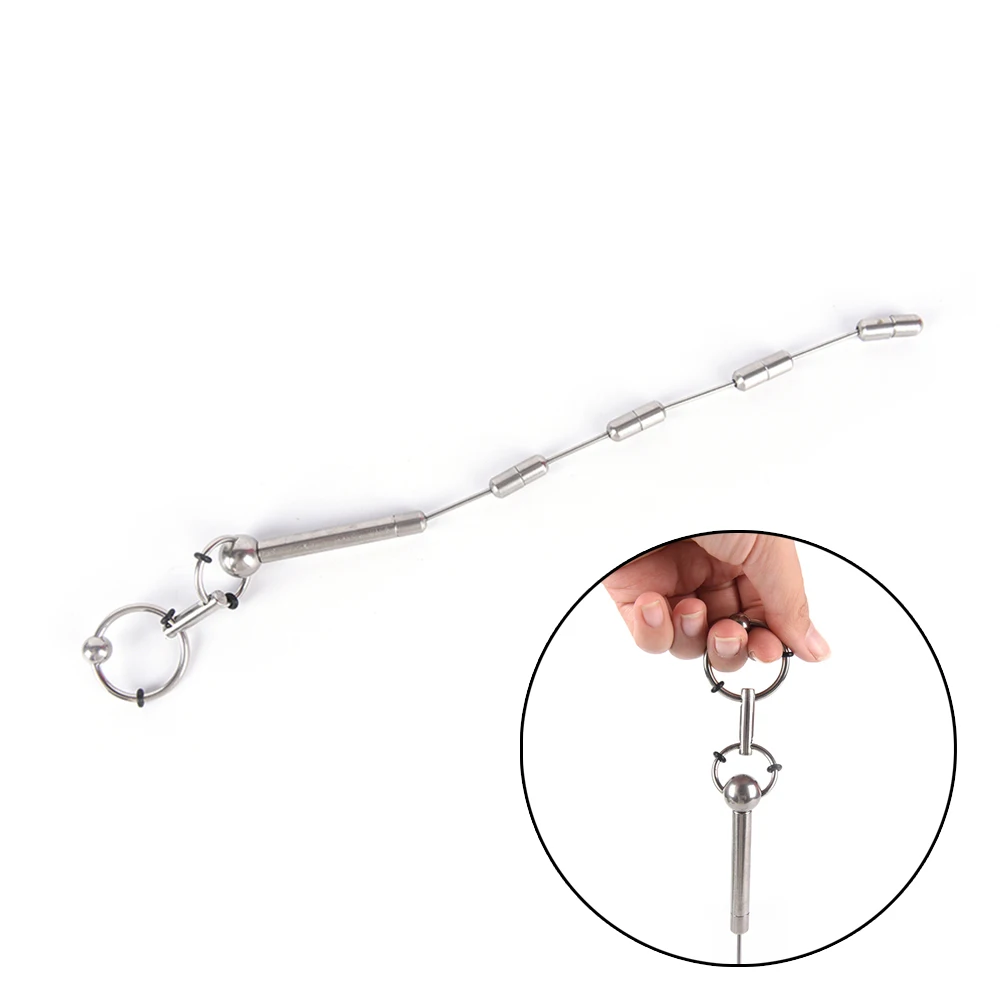 Steel urethral sound,Penis Urinary Plug,Urethra Stimulate Dilator Masturbation Rod DIY Free Combination Bathroom Accessories