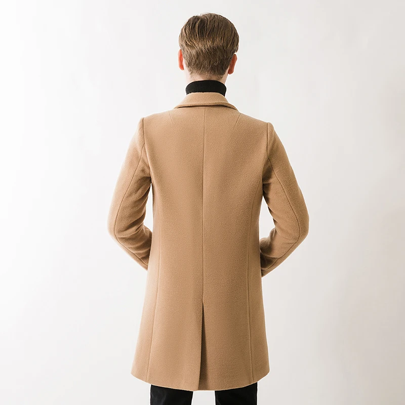2018 новый Новое поступление Тренч Для мужчин брендовая одежда модные Для мужчин S длинное пальто Одежда высшего качества мужской пальто M-3XL