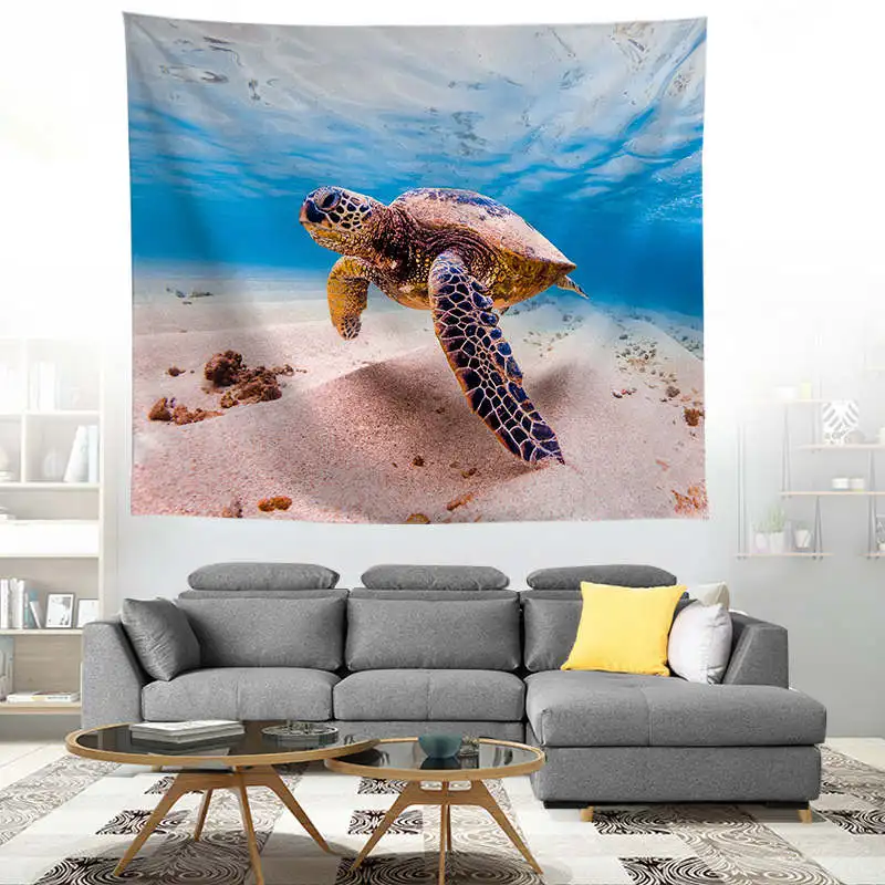 ZEIMON океан 3D Печатный психоделический гобелен настенный подвешиваемый дом Декор гобелены пледы ковер путешествия одеяло для кемпинга