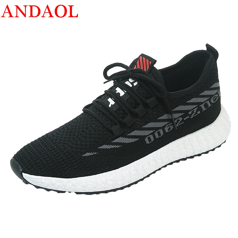 

ANDAOL Men's Casual Shoes Top Quality Mesh Breathable Light Driving Sneakers Luxury Soft Marvel Non-Slip Walking Campus Trainers