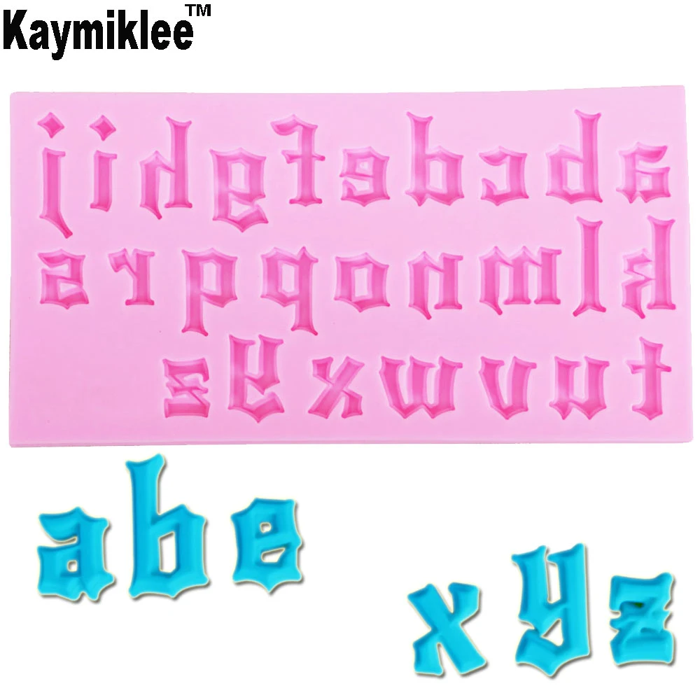 Moule A Gateau En Silicone M950 Avec Lettres De L Alphabet Gothiques Outils De Decoration De Gateaux De Mariage Fondant Gomme A Chocolat Moules A Bonbons En Resine D Argile Aliexpress